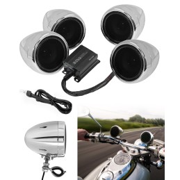 KIT HAUT-PARLEUR STEREO AUDIO SYSTEM BOSS 3" 4 CH 1000W MOTORCYCLE AND HARLEY DAVIDSON