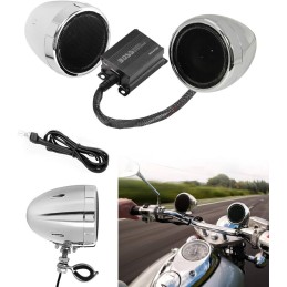 KIT HAUT-PARLEUR STEREO AUDIO SYSTEM BOSS MC420B 3" 2 CH 600W MOTORCYCLE AND HARLEY DAVIDSON