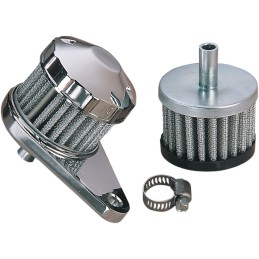 CHROME CRANKCASE VENT FILTER KIT ASSEMBLY MOTORCYCLE AND HARLEY DAVIDSON