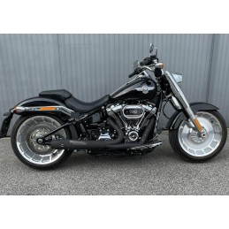 BLACK EXHAUSTS MCJ 2IN1 MEGAPHONE RACE EU APPROVED HARLEY DAVIDSON SOFTAIL M-EIGHT 18-24