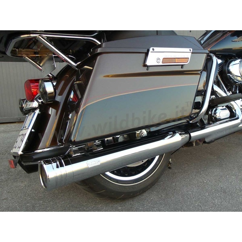EXHAUSTS MUFFLERS MCJ EDITION 100 ROUND SLIP-ON EU APPROVED HARLEY DAVIDSON FLH FLT TOURING 17-20