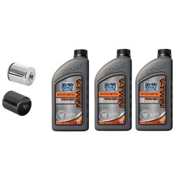 KIT SERVICE MAINTENANCE BEL RAY MOTOR OIL SYNTHETIC 10W50 and K&N FILTER HARLEY DAVIDSON XL SPORTSTER 86-21