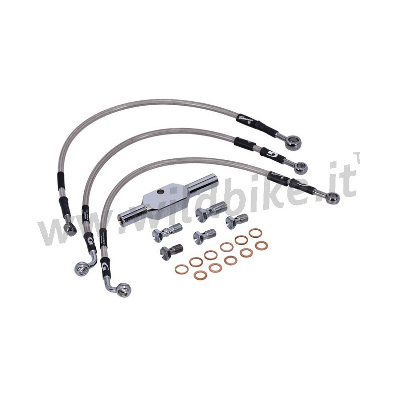 CABLE STAINLESS STEEL LINE KITS FRONT BRAKE HARLEY DAVIDSON XL SPORTSTER 883R/1200R 04-13