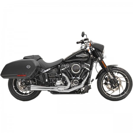 POTS D'ÉCHAPPEMENT BASSANI ROAD RAGE 2EN1 COURTE CHROME HARLEY DAVIDSON FXLRST LOW RIDER ST 22-24