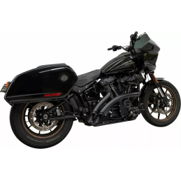 EXHAUST 2-INTO-2 SYSTEMS BASSANI SWEEPER RADIUS BLACK HARLEY DAVIDSON FLSB SPORT GLIDE 18-24