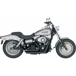 AUSPUFF 2IN2 VANCE & HINES SHORTSHOTS MATTSCHWARZ HARLEY DAVIDSON FXD DYNA 06-17