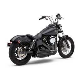 AUSPUFF 2IN2 VANCE & HINES SPEEDSTER 909 MATTSCHWARZ HARLEY DAVIDSON FXD DYNA 06-17