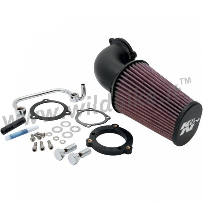 KIT FILTRO ARIA AIRCHARGER K&N 90° NERO HARLEY XL SPORTSTER '07-'13