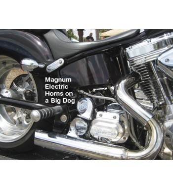 Mini Clacson Horn Round Disc Nero 72MM Moto Harley Davidson e Custom -  Clacson - Trombe - Shopbikers: vendita prodotti per motociclisti custom