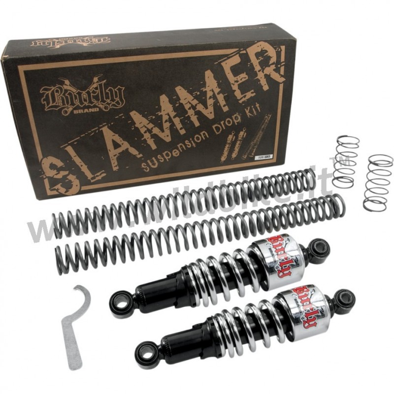 COMPLETE SUSPENSION LOWERING KIT SLAMMER HARLEY FLHT ELECTRA GLIDE