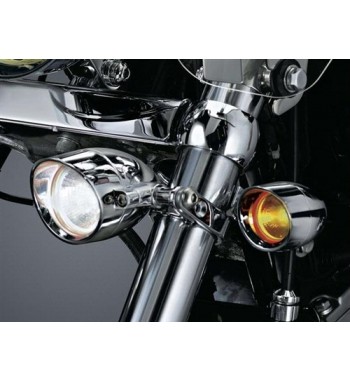 P-CLAMP CHROME BRACKET FOR FORKS 39-41 MM SPOTLIGHTS CUSTOM MOTORCYLE AND HARLEY