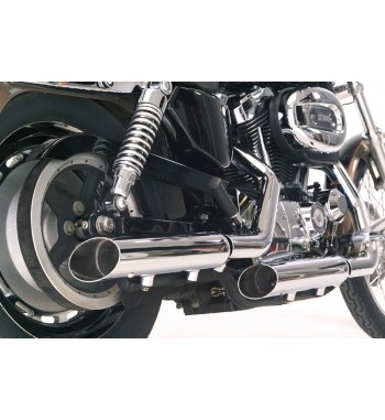 MUFFLERS SLIP ON 3 " SLASH OUT EXHAUST SLIP-ON FOR HARLEY DAVIDSON SPORTSTER FORTY EIGHT XL1200X