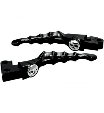 BLACK ZOMBIE STYLE LEVERS for HARLEY DAVIDSON XL SPORTSTER '04-'13