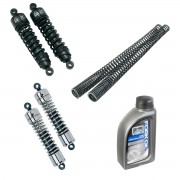Complete suspension kit rear shock absorbers and front fork springs